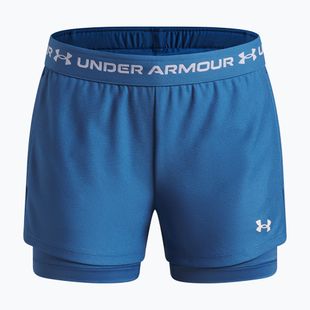 Detské tréningové šortky Under Armour UA Tech Play Up 2IN1 Shorts aegean blue/white