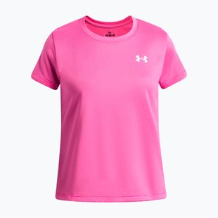 Detské tréningové tričko Under Armour Tech SSC SS pink frenzy/white