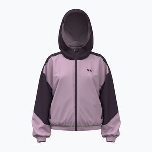 Detská bunda Under Armour G Icon Woven Full Zip purple echo/mauve pink/black