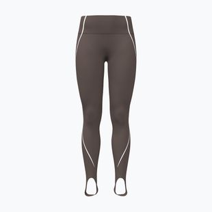 Dámske tréningové legíny Under Armour Meridian Contour Stirrup Leggings peppercorn/white/peppercorn