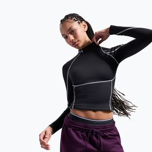 Dámske tréningové tričko longsleeve Under Armour ColdGear Elite Mock ultimate black/reflective