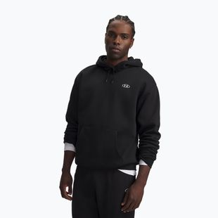 Pánska mikina Under Armour Rival Fleece Hoodie ultimate black/white