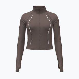 Dámska tréningová mikina Under Armour Meridian Contour Full Zip peppercorn/white/peppercorn