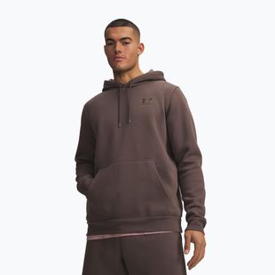 Pánska mikina Under Armour Essential Fleece Hoodie peppercorn/peppercorn