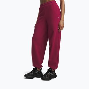 Dámske nohavice Under Armour Icon Fleece Gym Pant claret/white