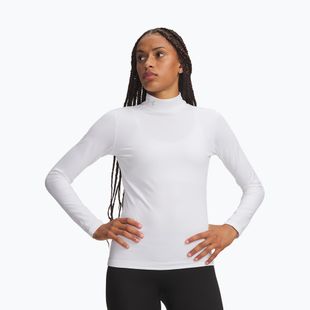 Dámske tréningové tričko longsleeve Under Armour ColdGear Mock LS white/halo gray