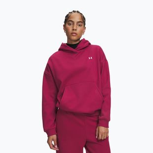 Dámska mikina Under Armour Icon Fleece Hoodie claret/white