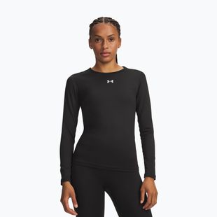 Dámske tréningové tričko longsleeve Under Armour ColdGear Crew ultimate black/white