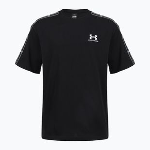 Pánske tričko Under Armour Icon HWT Tee Taped SS ultimate black/white