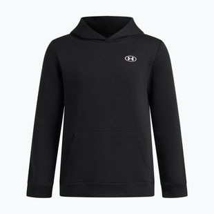 Detská mikina Under Armour B Rival Fleece Hoodie ultimate black/white