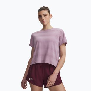 Dámske bežecké tričko Under Armour Velociti SS mauve pink/reflective