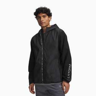 Pánska bežecká bunda Under Armour Velociti Storm Jacket ultimate black/reflective
