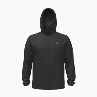 Pánska bežecká bunda Under Armour Velociti Hooded Jacket ultimate black/reflective