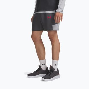 Pánske tréninkové šortky Under Armour Tech Utility Shorts castlerock/mod gray/racer red