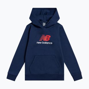 Detská mikina New Balance BB Stacked Logo Hoodie nb navy