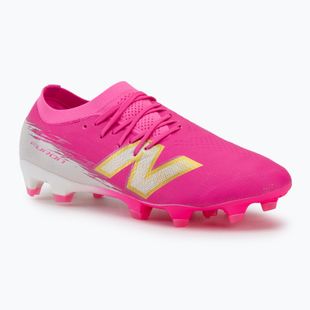 Futbalové kopačky New Balance Furon Pro V8 FG pink heat/sea salt/gold metallic