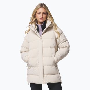 Dámska páperová bunda Columbia Amaze Puff Mid Hooded dark stone