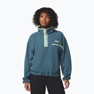 Dámska fleecová mikina Columbia Helvetia II Cropped Half Snap Fleece everblue/crushed blue/citron haze