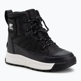 Detské snehule Sorel Youth Whitney Mid Wp black/sea salt