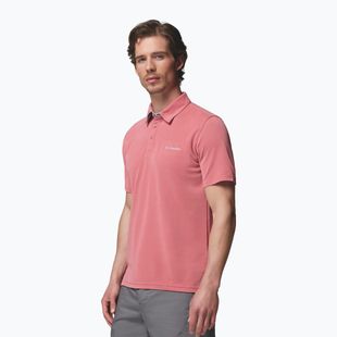 Pánske tričko Columbia Nelson Point Polo washed red