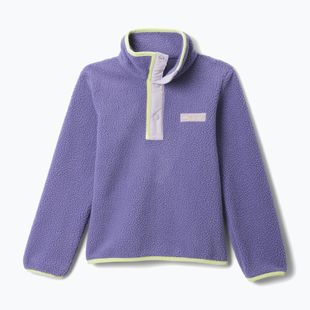 Detská fleecová mikina Columbia Halvetia II Half Snap Fleece stormwatch/lavender pearl