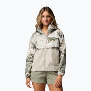 Dámska vetrovka Columbia Spire Valley Printed Windbreaker safari fieldaze print/dark stone