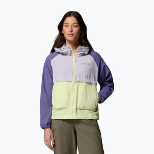 Dámska vetrovka Columbia Spire Valley Windbreaker citron haze/lavender pearl/stormwatch