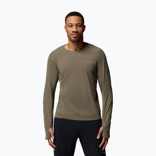 Pánske tričko longsleeve Columbia Diamond Peak Pro Crew stone green