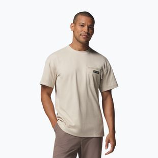 Pánske tričko Columbia Echo Passage SS Crew dark stone