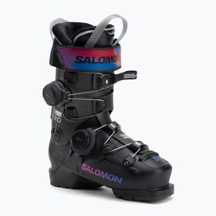 Dámske lyžiarske topánky Salomon S/Pro Supra Dual Boa 115 W black/beluga metallic/beetroot purple