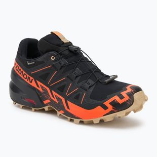 Pánske bežecké topánky Salomon Speedcross 6 GTX black/shocking orange/white pepper