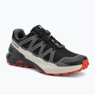 Pánske bežecké topánky Salomon Speedcross Peak GTX black/castlerock/cherry tomato