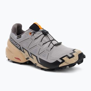 Pánske bežecké topánky Salomon Speedcross 6 GTX gull/white pepper/black