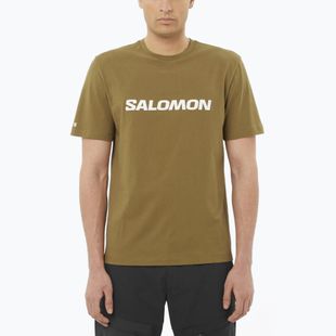 Pánske tričko Salomon Logo brilliant olive