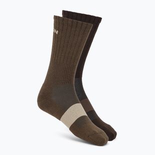 Ponožky Salomon Evasion Crew 2 párov dark earth/walnut