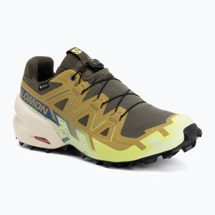 Pánske bežecké topánky Salomon Speedcross 6 GTX grape leaf/aspargus green