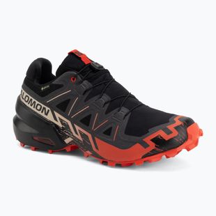 Pánske bežecké topánky Salomon Speedcross 6 GTX black/fiery red