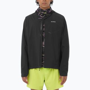 Pánska bežecká bunda Salomon Bonatti Waterproof dee black