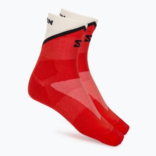 Ponožky Salomon Pulse Ankle fiery red/vanilla ice/black
