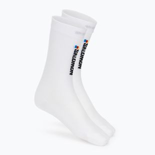 Ponožky Salomon Pulse Race Flag Crew white
