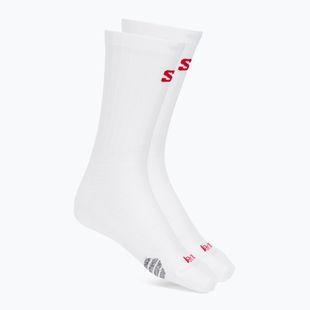Ponožky Salomon S/Lab Phantasm Crew 3 white/fiery red