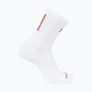 Ponožky Salomon S/Lab Phantasm Crew 3 white/fiery red