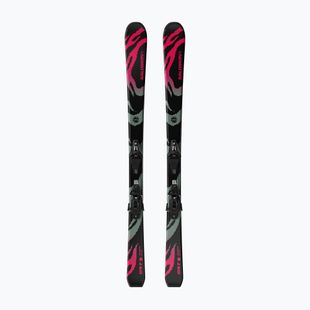 Detské zjazdové lyže + viazanie Salomon QST Jr Black S + C5 GW black/neon punch
