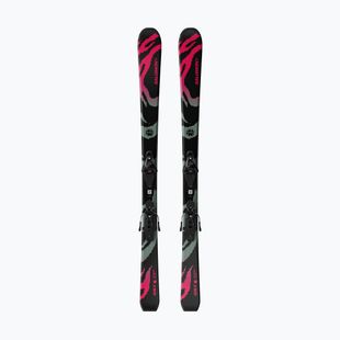Detské zjazdové lyže + viazanie Salomon QST Jr Black M + L6 GW black/neon punch