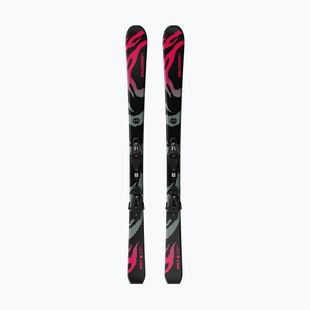 Detské zjazdové lyže + viazanie Salomon QST Jr Black M + C5 GW black/neon punch