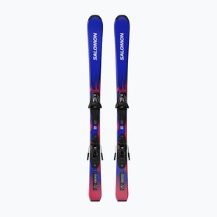 Detské zjazdové lyže + viazanie Salomon Equipe Jr S + C5 GW race blue/equipe red