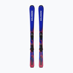 Detské zjazdové lyže + viazanie Salomon Equipe Jr M + C5 GW race blue/equipe red