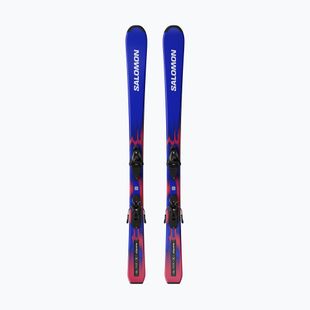 Detské zjazdové lyže + viazanie Salomon Equipe Jr M + L6 GW race blue/equipe red