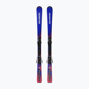 Detské zjazdové lyže + viazanie Salomon Equipe MT JR + M10 GW race blue/equipe red