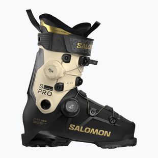 Dámske lyžiarske topánky Salomon S/PRO Supra Dual Boa 105 W black/ birch/gold met